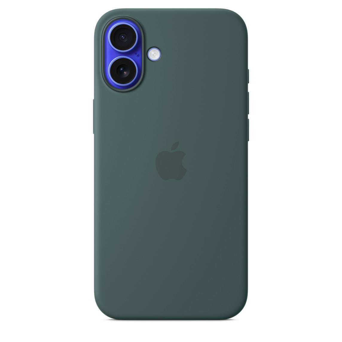 iPhone 16 Plus Silicone Case with Mag Safe, Lake Green