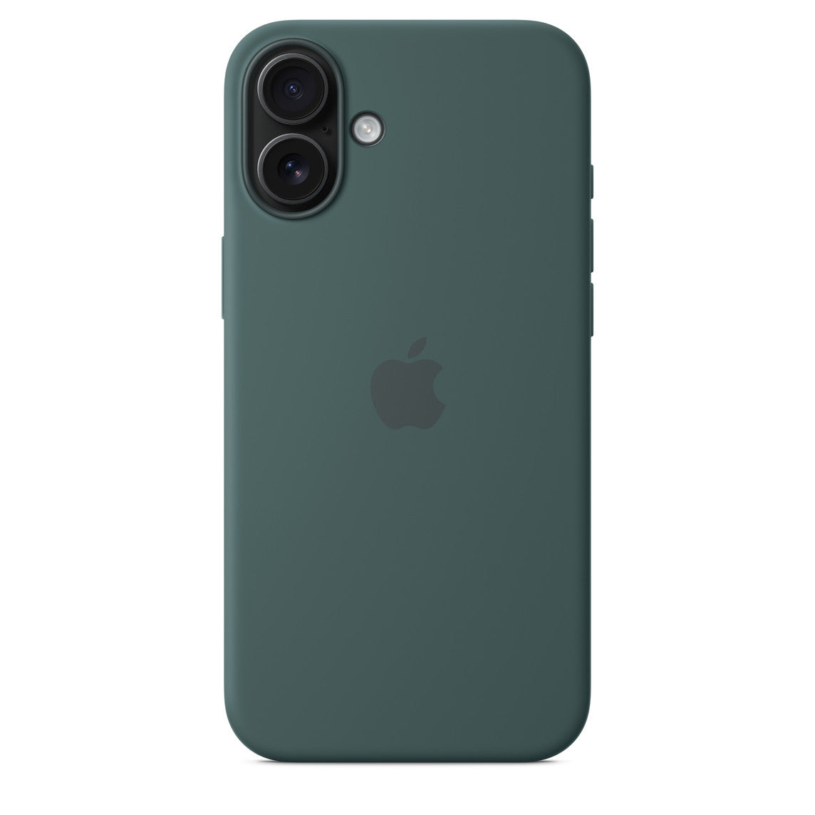 iPhone 16 Plus Silicone Case with Mag Safe, Lake Green