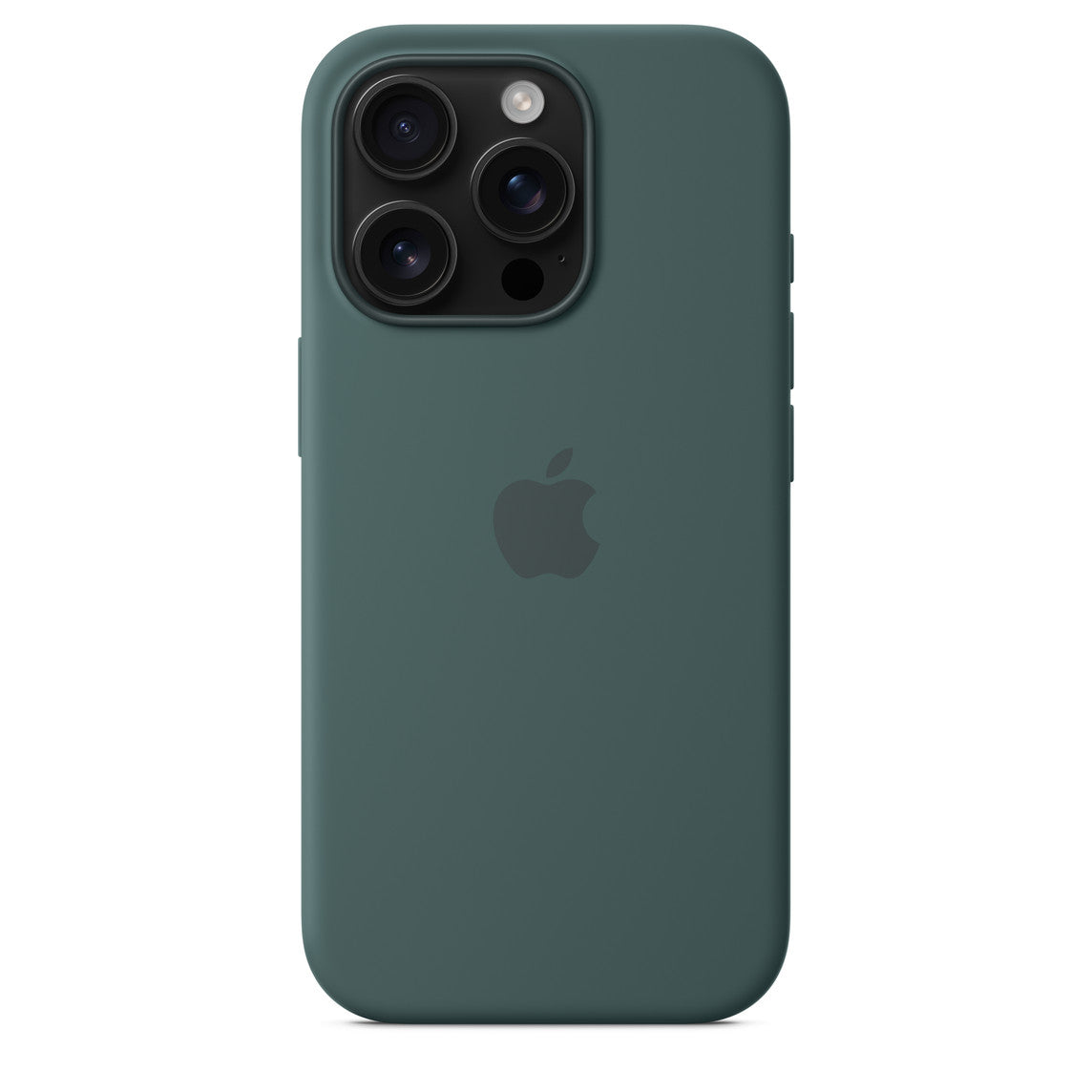 iPhone 16 Pro Silicone Case with Mag Safe, Lake Green