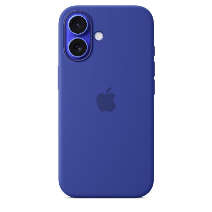 Apple iPhone 16 Silicone Case with Mag Safe, Ultramarine