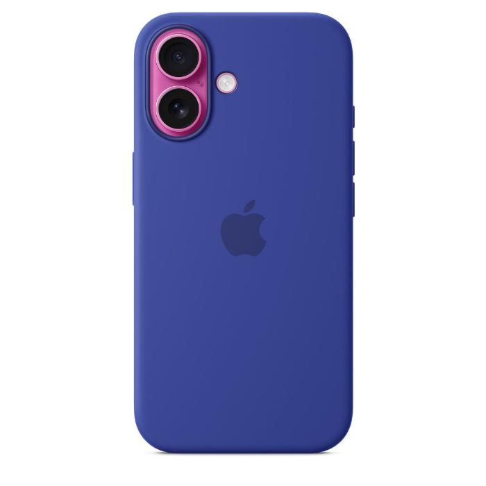 Apple iPhone 16 Silicone Case with Mag Safe, Ultramarine