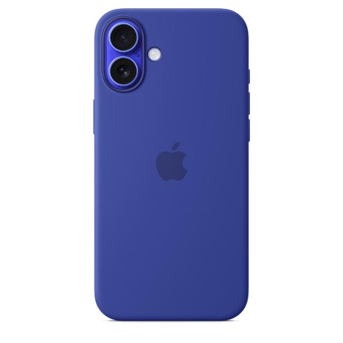Apple iPhone 16 Plus Silicone Case with Mag Safe, Ultramarine