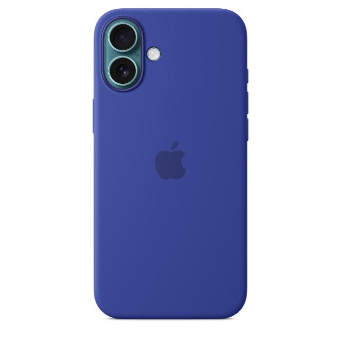 Apple iPhone 16 Plus Silicone Case with Mag Safe, Ultramarine