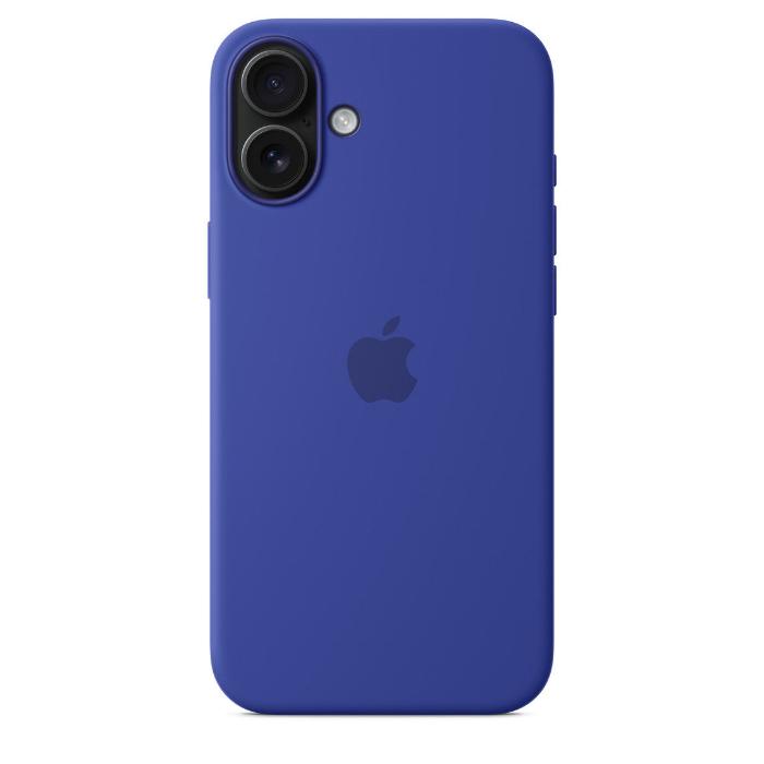Apple iPhone 16 Plus Silicone Case with Mag Safe, Ultramarine