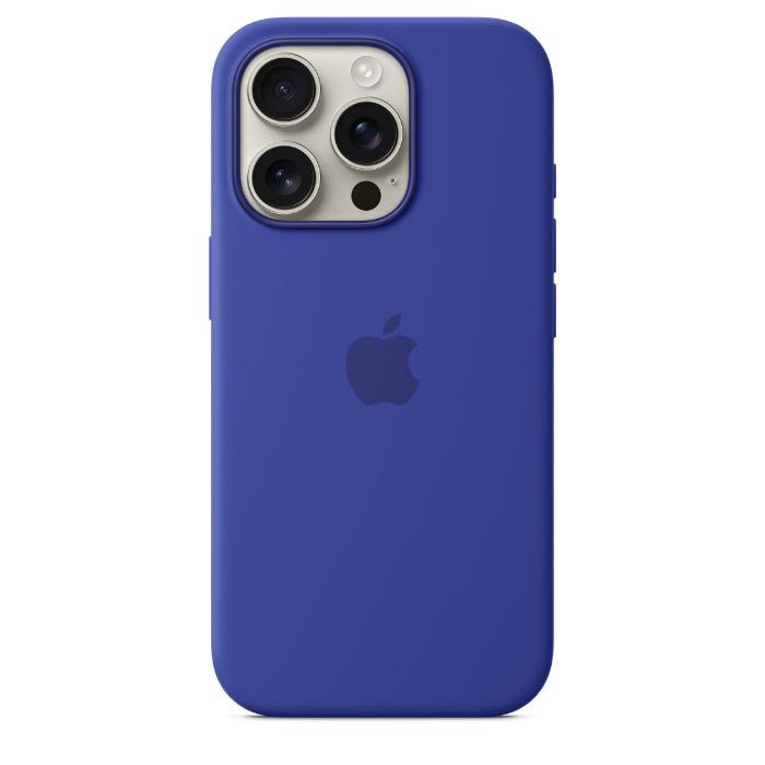 Apple iPhone 16 Pro Silicone Case with Mag Safe, Ultramarine