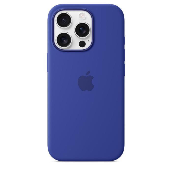 Apple iPhone 16 Pro Silicone Case with Mag Safe, Ultramarine
