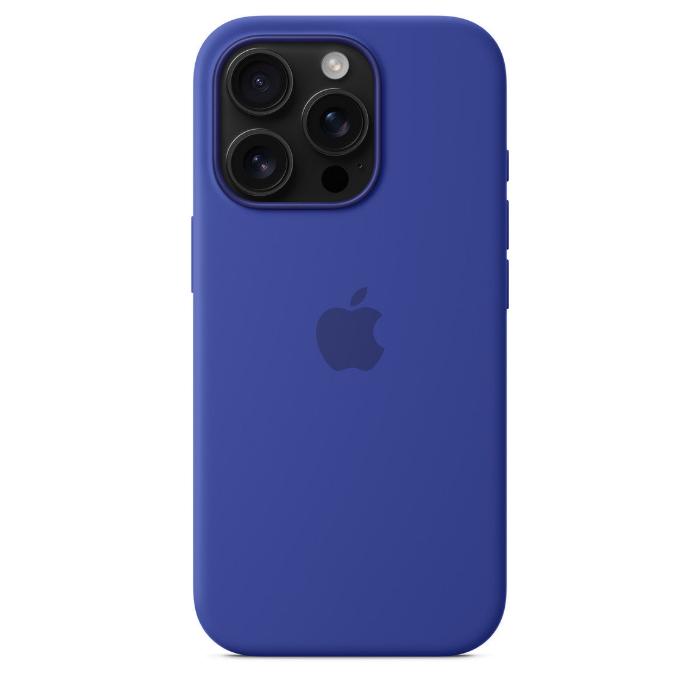 Apple iPhone 16 Pro Silicone Case with Mag Safe, Ultramarine