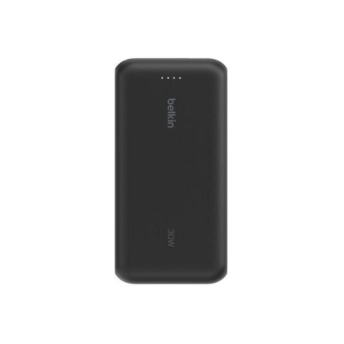 Belkin Boost Charge Power Bank 20000Mah, PD 30Watts with USB-C, Integrated Cable and USB-C & USB-A, Black