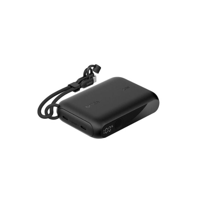 Belkin Boost Charge Power Bank, 20000Mah, Display, PD 20Watts with USB-C Cable, Black