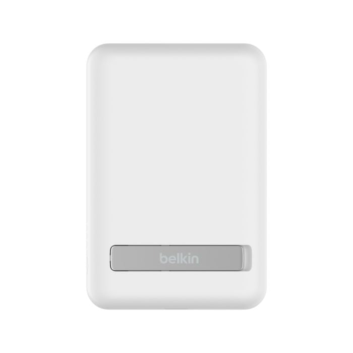 Belkin Boost Charge Magnetic Wireless, Power Bank 5000Mah & stand, White