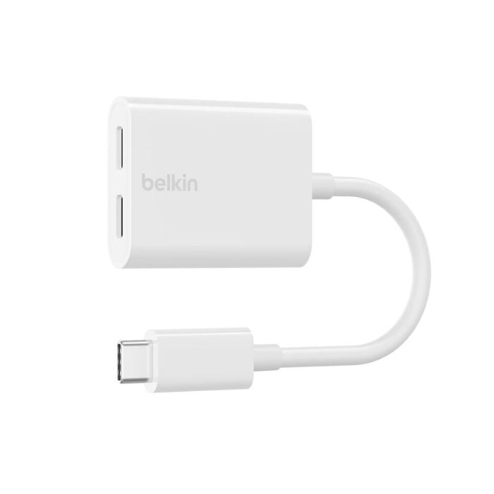 Belkin Connect USB-C Audio + USB-C Charge Adapter, Supports Fast Charging up to 60Watts