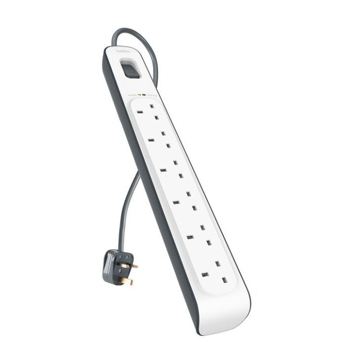 Belkin 6-Outlet Surge Protection Strip, 2Mm, White