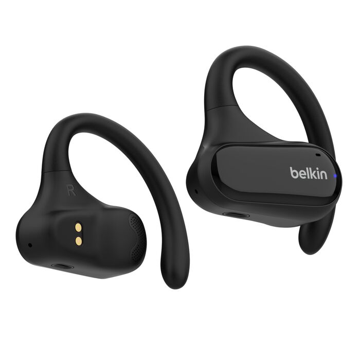 Belkin Sound Form Breeze Open Ear True Earbuds, Wireless, Black