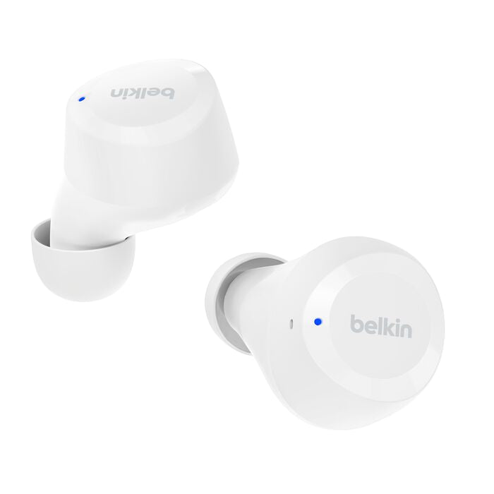 Belkin Sound Form Bolt True Earbuds, Wireless, White