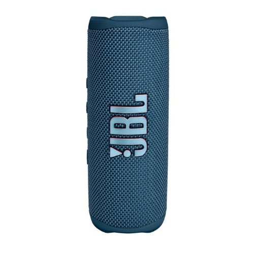 Blue JBL speaker on a white background