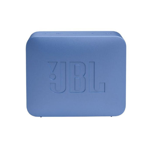 Blue JBL speaker on a white background