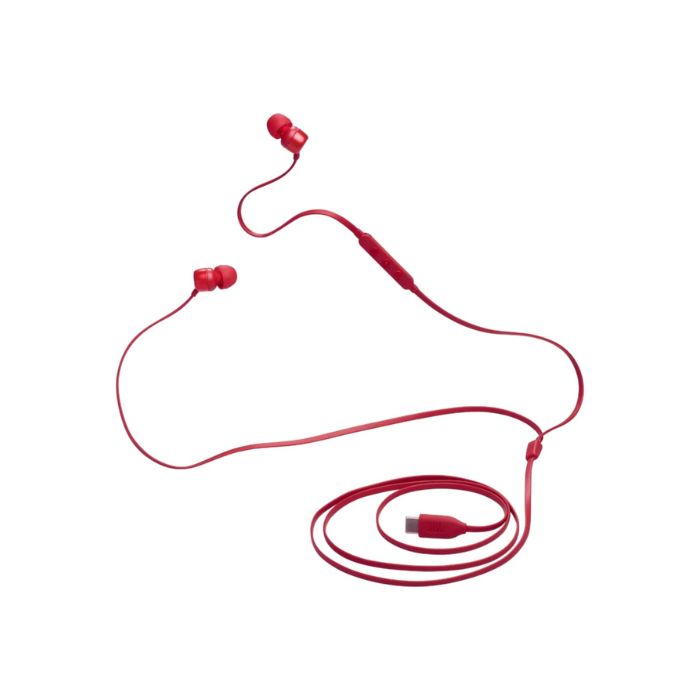 JBL T310 Wired Hi-Res In-Ear Headphones, Red