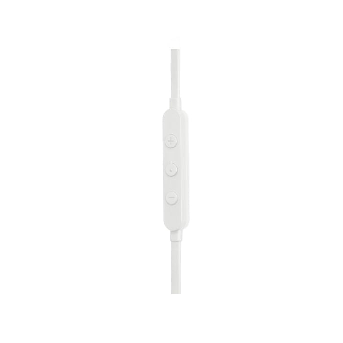 White electronic device with buttons on a white background