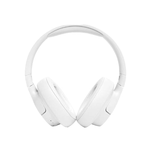 White headphones on a white background
