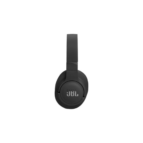 Black JBL headphones on a white background