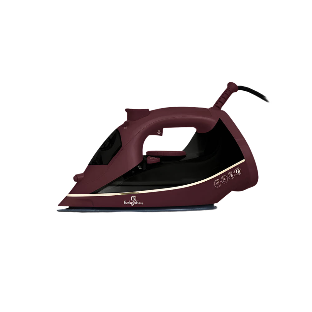 Berlinger Haus Steam Iron Ceramic Soleplate, 0.3Lit, 2200Watts, Leonardo