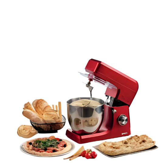 Ariete Gourmet Professional Stand Mixer, 7Lit, 2100Watts, Red