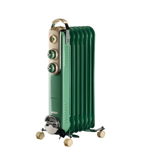 83714 /ARIETE VINTAGE RADIATOR 7 FINS GREEN 1500W 1500 / 7 fingers / GREEN