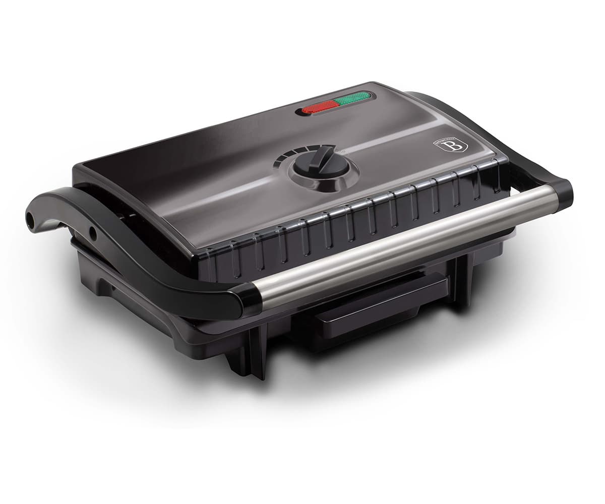 Berlinger Haus Electric Grill with Oil Drip Pan, 1500Watts, Dark Grey