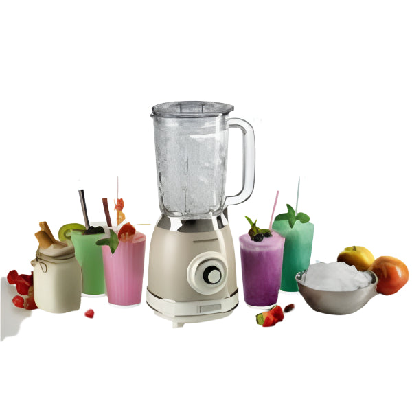583/03/Ariete Blender 1000W,1.5L,4stainless steel blades,4 speeds+Pulse button,Glass jar,Beige colou 1000 / 1.5L / 5