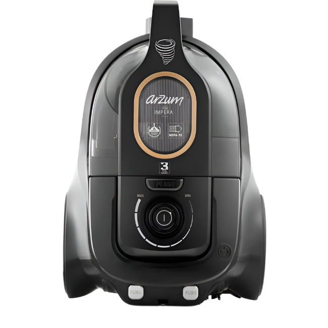 Arzum Bagless Cyclonic Vacuum cleaner, Inverter 750 Watts, 3 Functions, Black