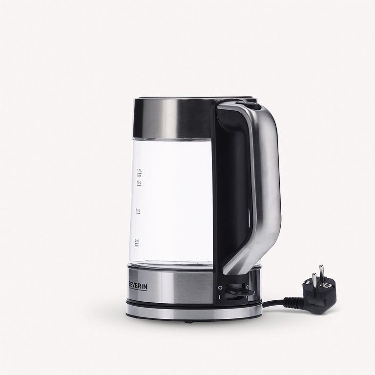 غلاية سيفرين الزجاجية بسعة 1.7 لتر، 2200 واط