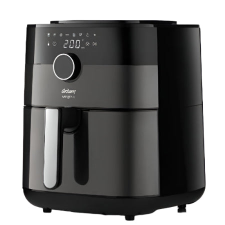 مقلاة هوائية أرزوم، 6 لتر، 1750 واط، أسود