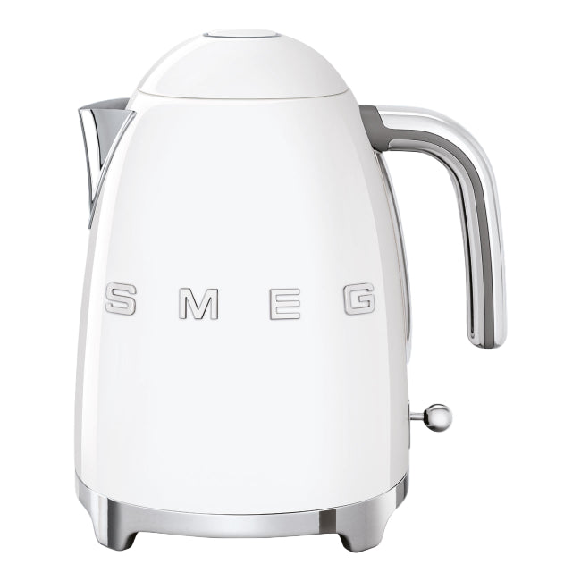 White SMEG kettle on a white background