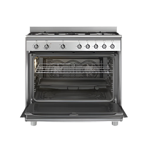 Smeg Cooker with Gas Oven, 90Cm, 126Lit, Stainless Steel