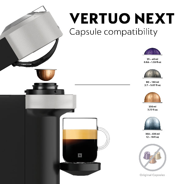 Nespresso Coffee Maker Machine Vertuo Next - Silver