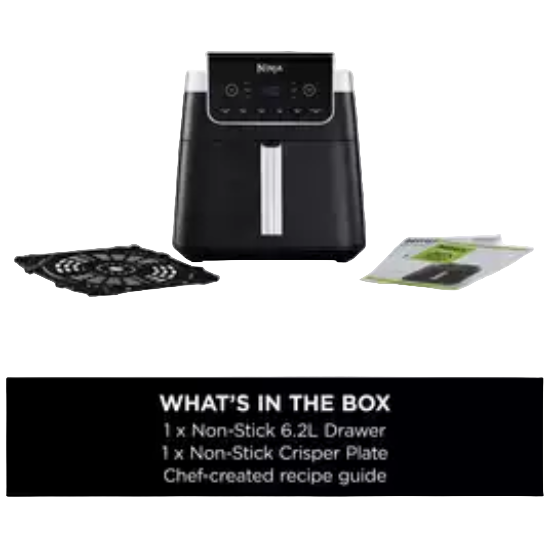 Ninja Max Pro Fryer, 6.2Lit, 6Programs, Black