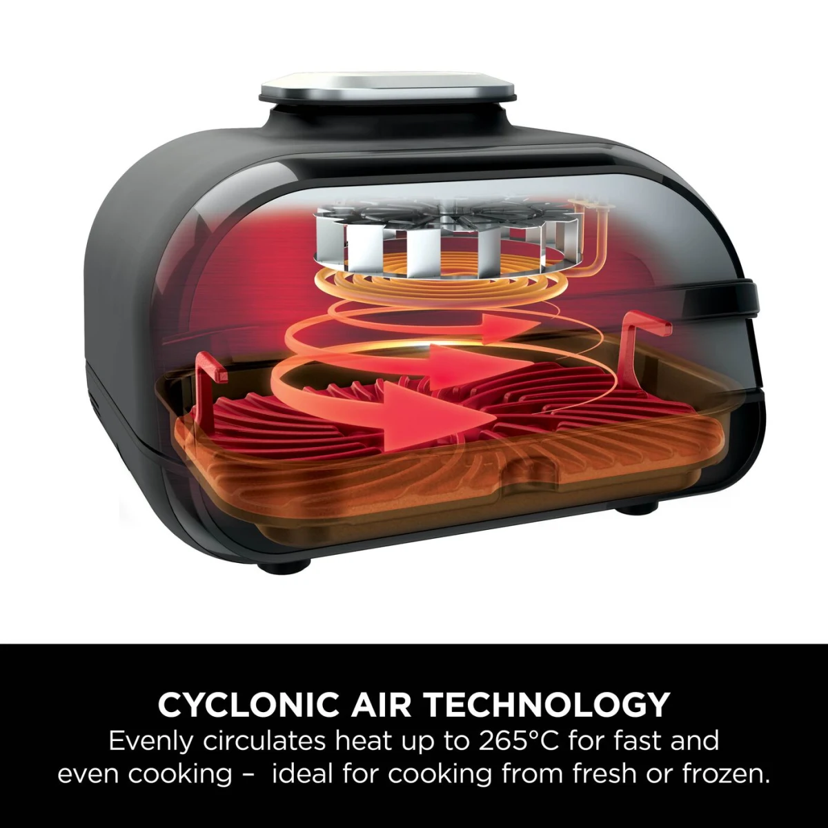 Ninja Foodi Max Health Grill & Air Fryer, 5.2Lit, Black