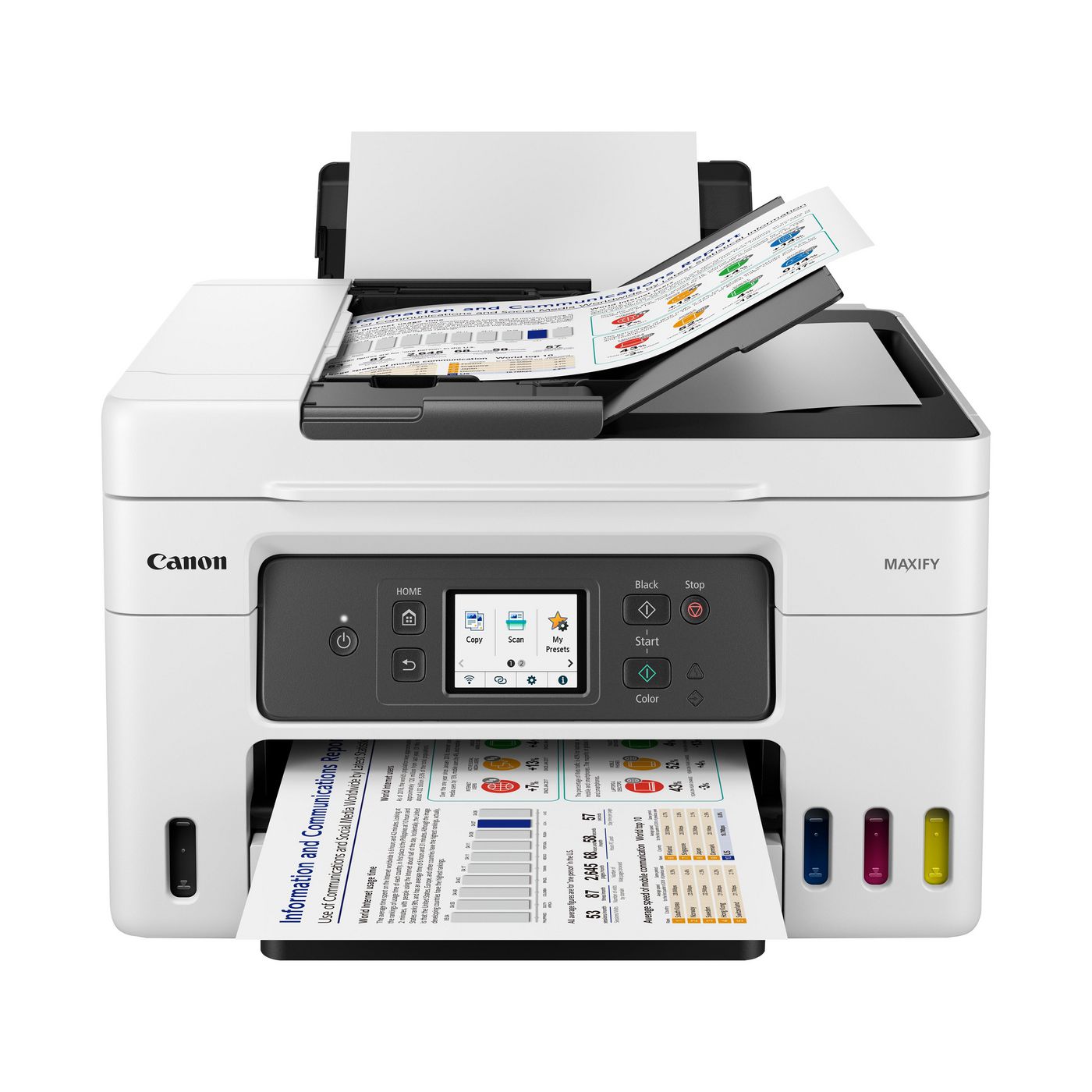 Canon Maxify GX4040 EUM, Ink Print, Scan, Copy, Wifi / USB, 2400DPI, White