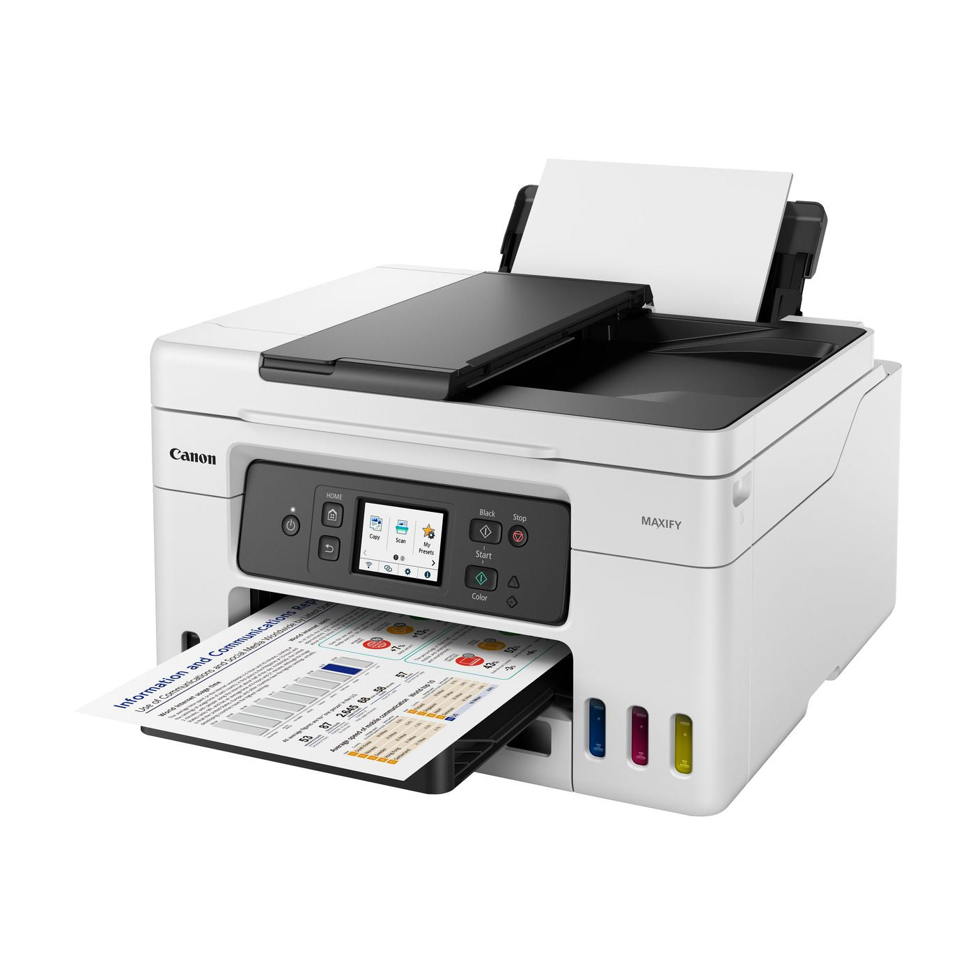 Canon Maxify GX4040 EUM, Ink Print, Scan, Copy, Wifi / USB, 2400DPI, White