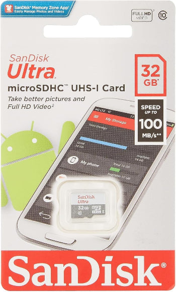 SANDISK Ultra Micro SD 100MBS, 32GB
