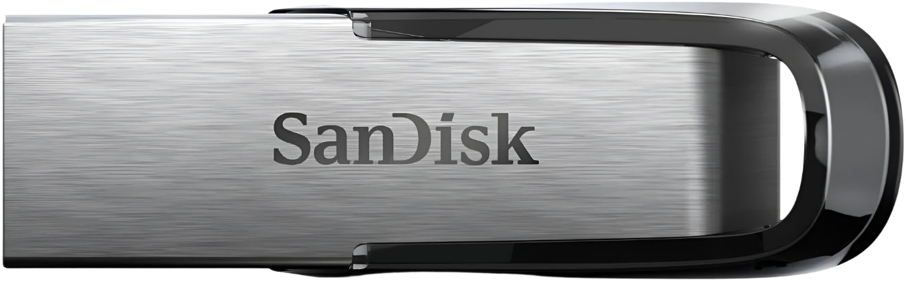 SanDisk USB flash drive with metallic finish