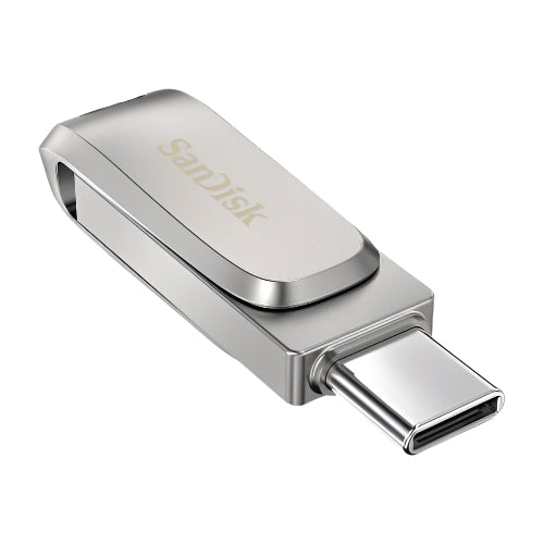 SanDisk USB flash drive on a white background