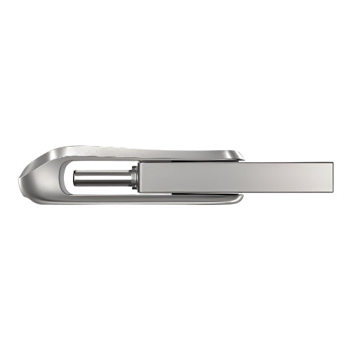 Metallic tie clip on a white background
