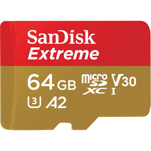SanDisk Extreme Micro SDHC UHS-I Card, 64GB