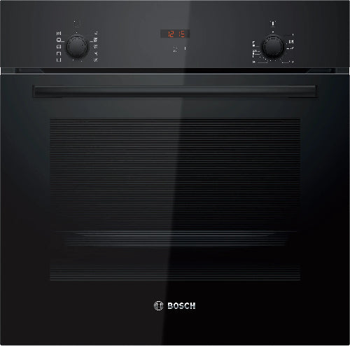 Bosch Built in Oven, 60*60Cm, Series 2, Full Safety, 66Lit, Red LED Display, Black
