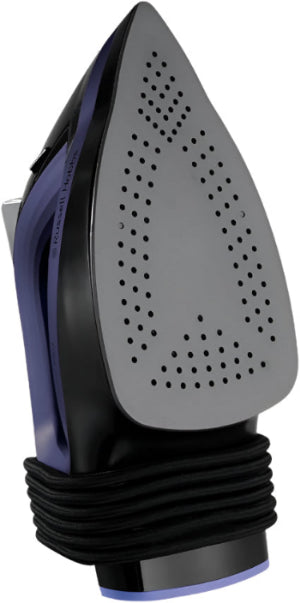 Russell Hobbs Steam Iron Easy Store, PRO Plug & Wind, 2400Watts, Black & Purple