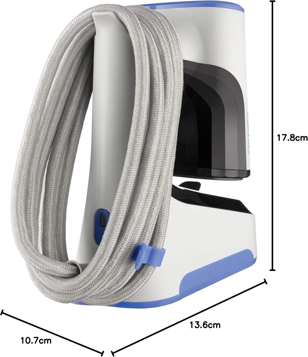 Russell Hobbs Garment Steamer Easy Store, PRO Steam & Fold, White & Blue