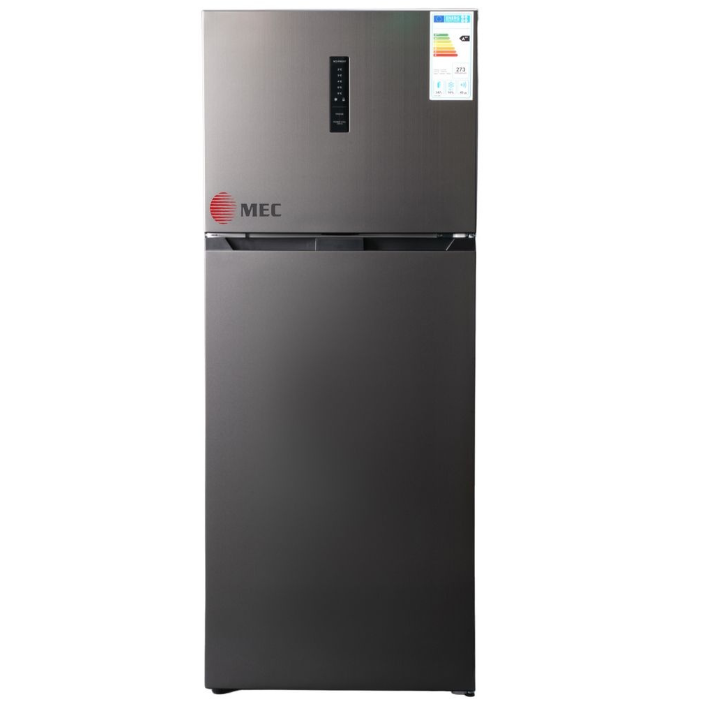 MEC Top Mount Refrigerator A++, No frost, Inverter, Display, 448Lit, Dark Inox