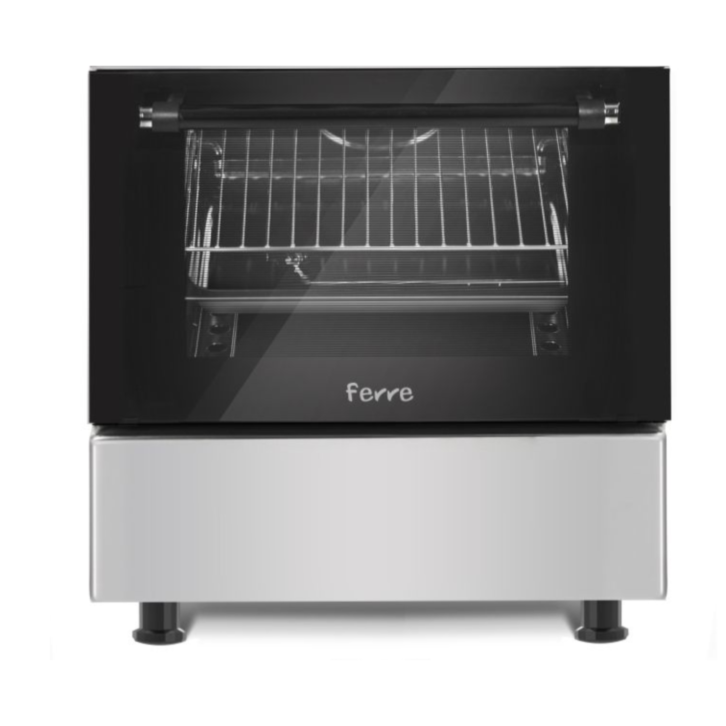 Ferre Gas Oven Full Safety, Manual Timer, 60*60 Cm, 4Burners, Grey / Dove Grey