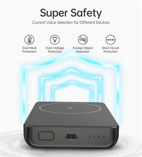 Choetech Power Bank, 10,000 Mah, Magnetic with Stand
